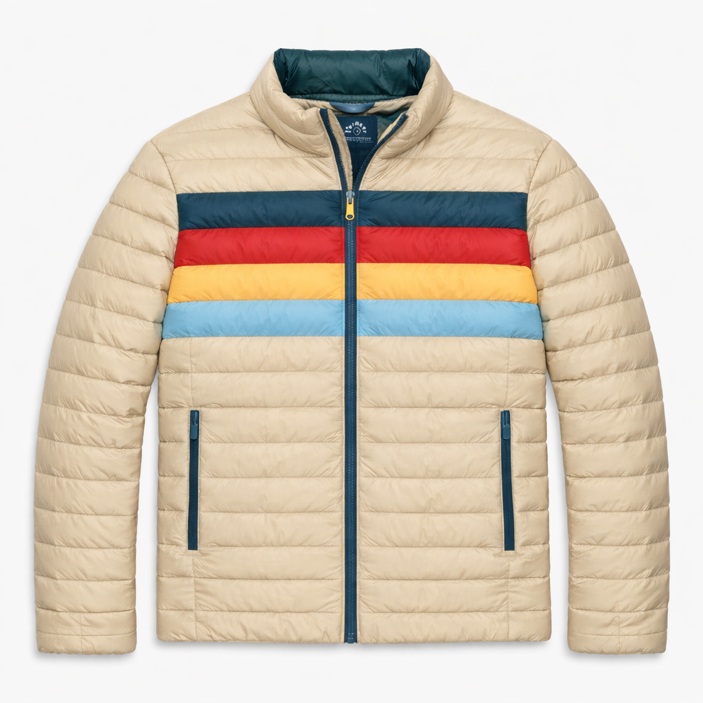 Vinicunca Unisex Down Puffer Jacket - Pacific Retro