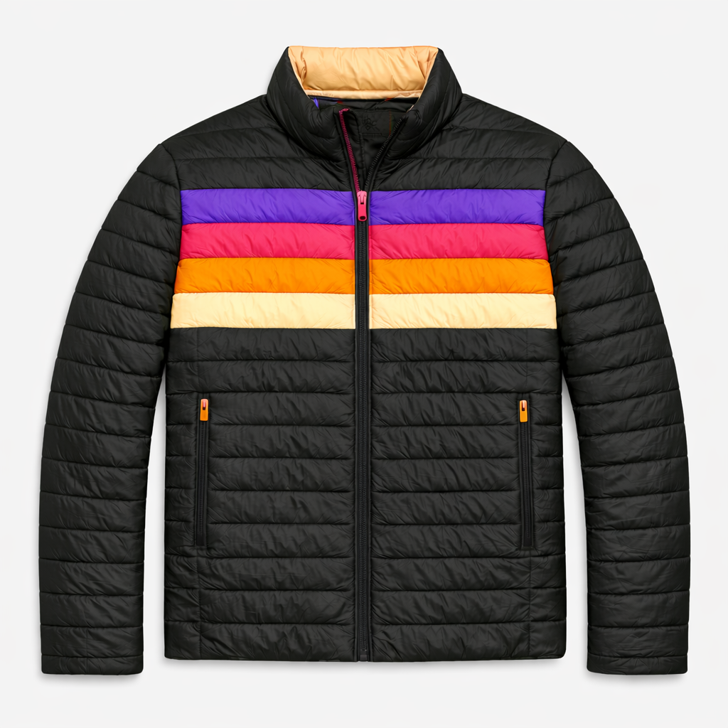 Vinicunca Unisex Down Puffer Jacket - Retro Carnival