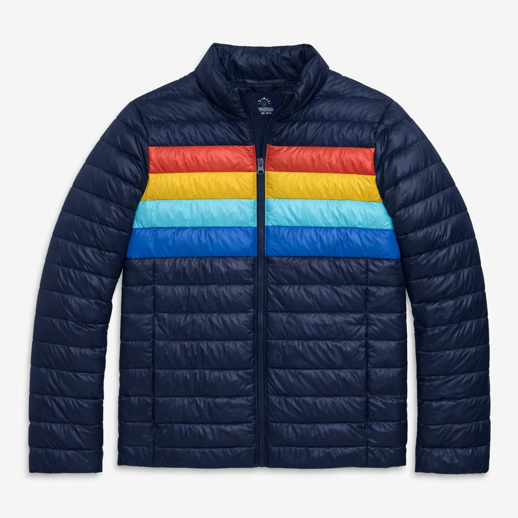 Vinicunca Unisex Down Puffer Jacket - Sunset Horizon