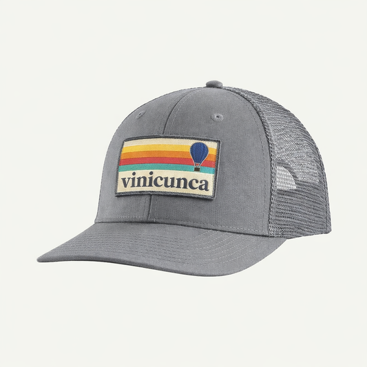 Vinicunca P-6 Logo Trucker Hat - Grey